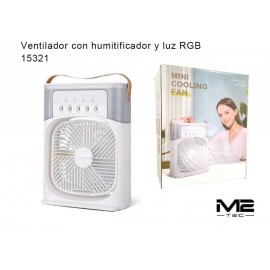 Ventilador con humificador y luz RGB