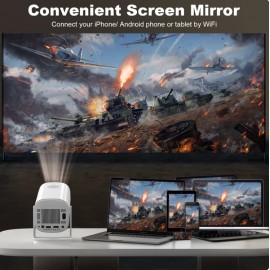 Proyector P30 para cine en casa, dispositivo portátil con Android 11, WiFi6, compatible con 4K, 1080P, BT5.0, 1280x720P