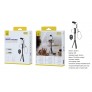 Palo Selfie plegable con mando Bluetooth, luz y microfono 3.5mm, 3 modos de luz, 45-60CM, Bateria AAA*3(No incluido)