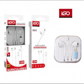 Auriculares para iPhone con cable 1.2M, se conecta automaticamente sin bluetooth, 12 uni/paq