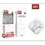 Auriculares para iPhone 2ª generación con cable 1.2M, se conecta automaticamente sin bluetooth, 12 uni/paq