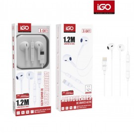Auriculares para iPhone 4ª generación con cable 1.2M, con bluetooth, 12 uni/paq