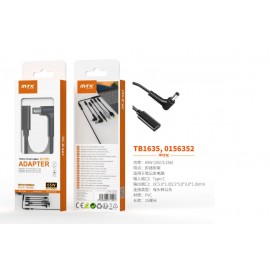 Cable de carga USB-C (Hembra) a DC 5.0*1.0mm para portatil, 65W/20V/3.25A/15CM