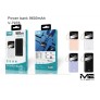 Power bank 9600mAh, anti sobrecarga, 5V/2.4A, con cables