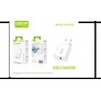 Cargador USB 2.4A, 12uni/paq