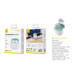 Auriculares TWS Bluetooth 5.3, Bateria (30mAh*2) con Estuche Recargable 300mAh