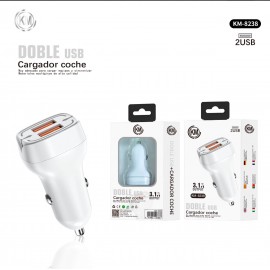 Cargador de Mechero Altran Rapido QC3.0 ,2 USB, 2.4A,18W