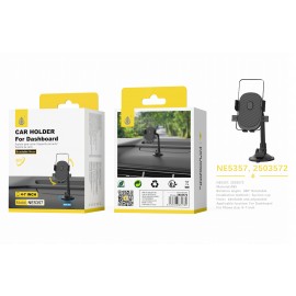Soporte universal de movil para Salpicadero y Parabrisas , Brazo flexible 360 giratorio