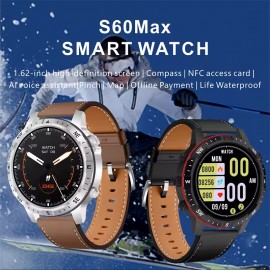 reloj inteligente S60 Max, dispositivo con cargador inalámbrico de 1,62”, 420mAh, con Bluetooth y llamadas