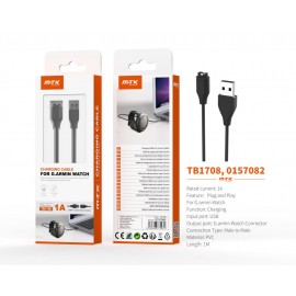 Cable de carga USB-A para Reloj Garmin, 1A