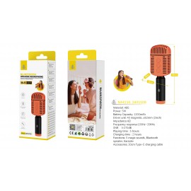 Micrófono HIFI bluetooth con función de altavoz, 1200mAh, 5W, uso 5H,