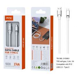 Cable de Datos Cyril para Type-C , 1M, 3.4A