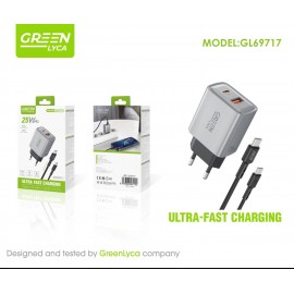 Cargador con cable Type-c a Type-C, 25W