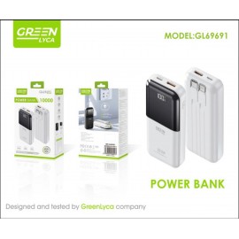 Power Bank PD 22.5W, 10000mAh con cable Type-C e iPhone