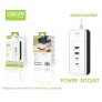 Adaptador universal 2USB(3A)+2PD(3A) con cable 100cm, 15W