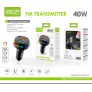 Transmisor de coche 40W, bt 5.3, 2.4ghZ, 12-24V, 87.5-108MHz, 5V/3.1A+PD 25W Max