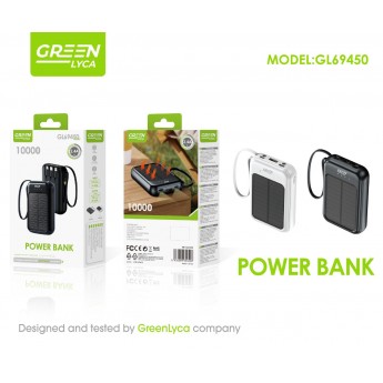 Power bank carga solar 1000mAh, 2.4A