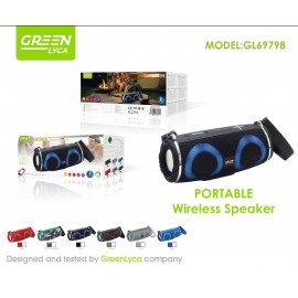Altavoz BT 5.3, 2.4GHz, con la luz RGB, 1200 mAh