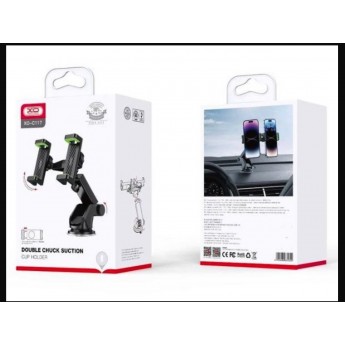 Soporte de coche para dos moviles simultáneamente, 5 uni/paq