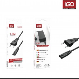 Cable de alimentacion en forma de 8 para radio etc, 1.5M, 5 uni/paq