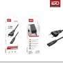 Cable de alimentacion en forma de 8 para radio etc, 1.5M, 5 uni/paq