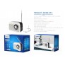 Radio con funcion de altavoz soporta bluetooth 5.4/USB/TF, Bateria 1200mAh