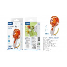 Mini Ventilador de mano con correa, 1 Velocidad, baterias recargable 400mAh