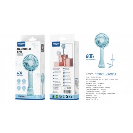 Mini Ventilador de mesa, 3 Velocidades, baterias recargable 500mAh