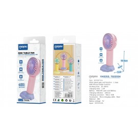 Mini Ventilador de mano, 1 Velocidad, baterias recargable 400mAh
