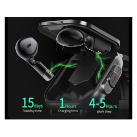 Auriculares+reloj inteligente con Bluetooth, llamadas, GPS, monitor de frecuencia cardíaca,