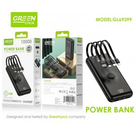 Power bank magsafe con 4 cables, 2.4A, 1000mAh, 10W