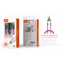Cable de datos trenzado Varniqo 2 en 1 carga rapida type-C a type-C+funcion de correa para movil