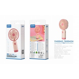 Mini Ventilador de mano con correa, 1 Velocidad, baterias recargable 250mAh