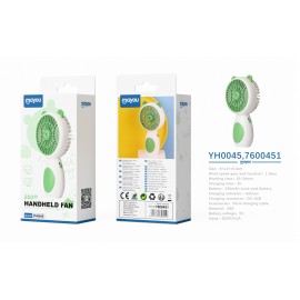 Mini Ventilador de mesa, 2 Velocidades, baterias recargable 250mAh