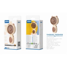 Mini Ventilador de mesa, 2 Velocidades, baterias recargable 250mAh