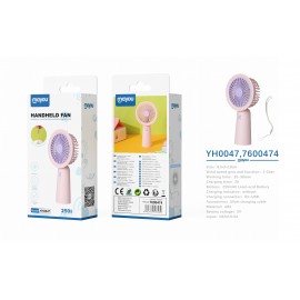 Mini Ventilador de mesa, 1 Velocidad, baterias recargable 250mAh