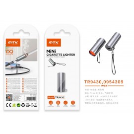 Adaptador aluminio type-c con correa para encendedor de cigarrillos