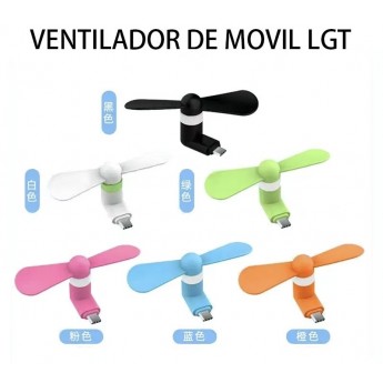 Mini ventilador con cabeza de Type-C, 12 uni/paquete