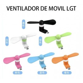 Mini ventilador con cabeza de Lightning 12 uni/paquete