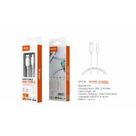 Cable de Datos Orvion para Type-C 3.4A/18W/1M