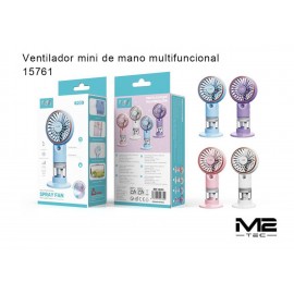 Ventilador de mano multificional con función de humificador