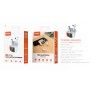 Auriculares TWS BT 5.3, Batería (30mAh*2)Con Estuche Recargable 300mAh,Diseno futbolista