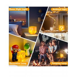 Luz nocturna ilusión para niños con juguetes de Mario