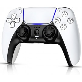 Mando inalámbrico PS5, BT 5.0, 1000 mAh, doble vibración, control de movimiento de 6 ejes, carga USB-C