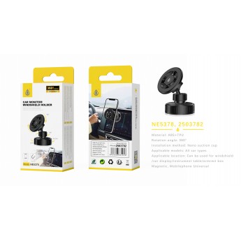 Soporte Magnetico Universal de movil para pantalla y parabrisa de coche, Giro 360