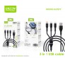 Cable de USB 5.1A, 66W, carga rápida, 3 en 1