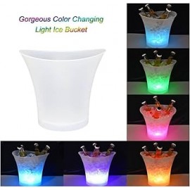 Cubo de hielo LED con aislamiento de doble pared 7L, con altavoz