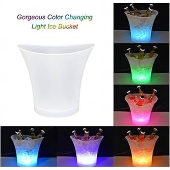 Cubo de hielo LED con aislamiento de doble pared 7L, con altavoz