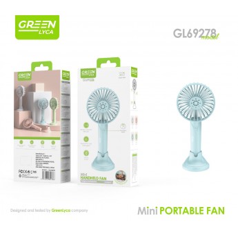 Ventilador de mano, uso 3 horas, 5 uni/paq