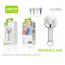 Ventilador de mano 500mAh, uso 60 minutos, 5uni/paq